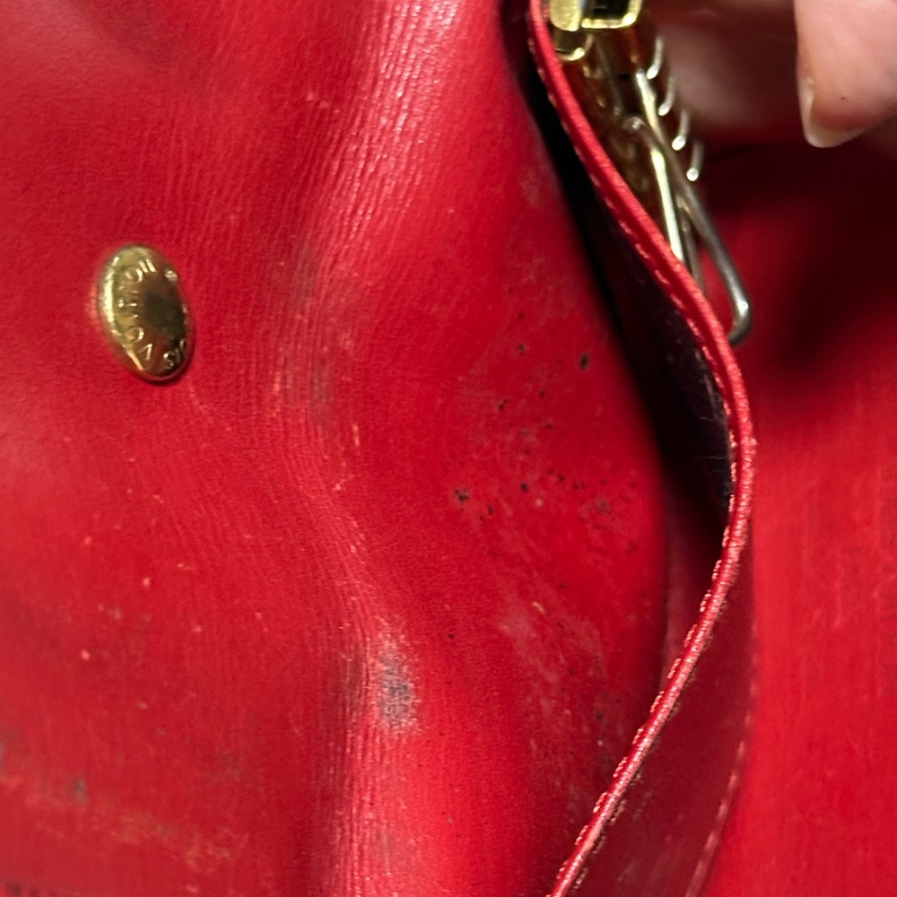Louis Vuitton Red Key Case Wallet With Snap Closu… - image 6